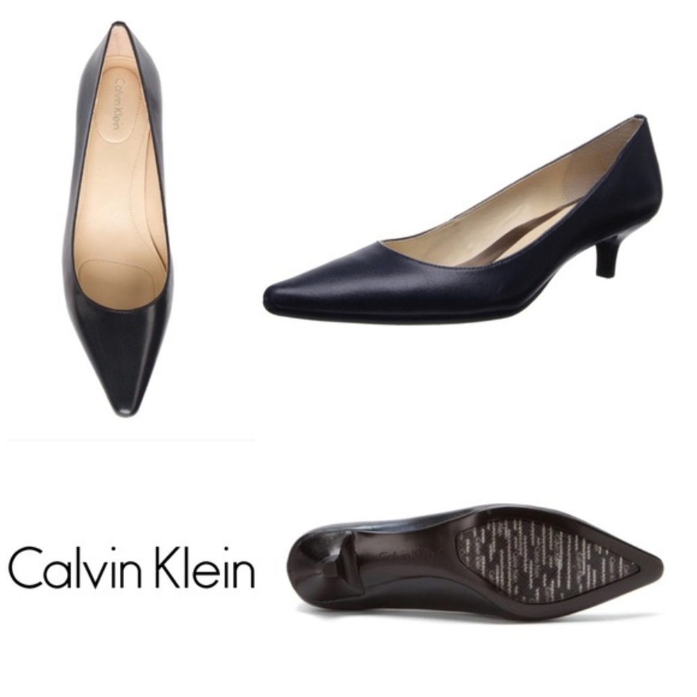 Brown Calvin Klein Diema Kitten Heel